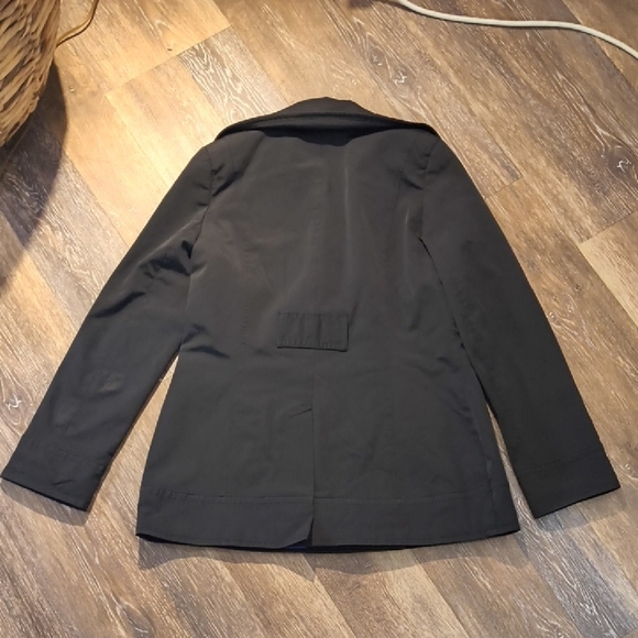 DKNY Women's Classic Black Pea Coat - Picture 4 of 4